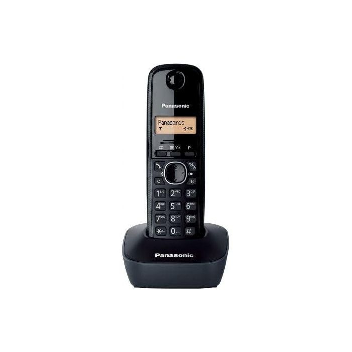 Teléfono Inalámbrico Panasonic KX-TG1611SPH Negro Ambar 1 Teléfono Inalámbrico Panasonic KX-TG1611SPH Negro Ambar 1