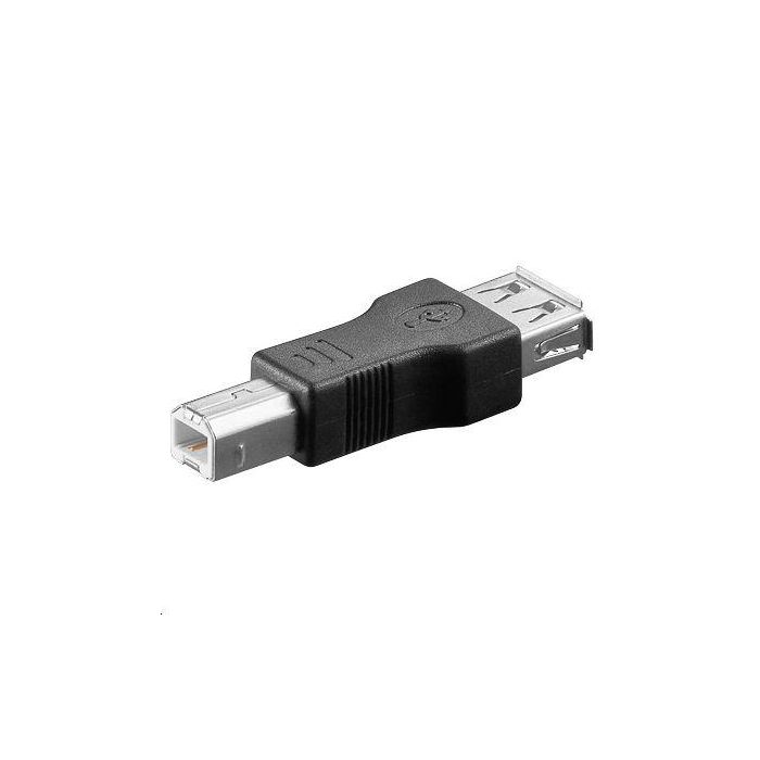 MicroConnect USBAFB Adaptador USB 2.0 USB-A Hembra a USB-B Macho para Impresoras, Escáneres y Periféricos con Transferencia de Datos Fiable