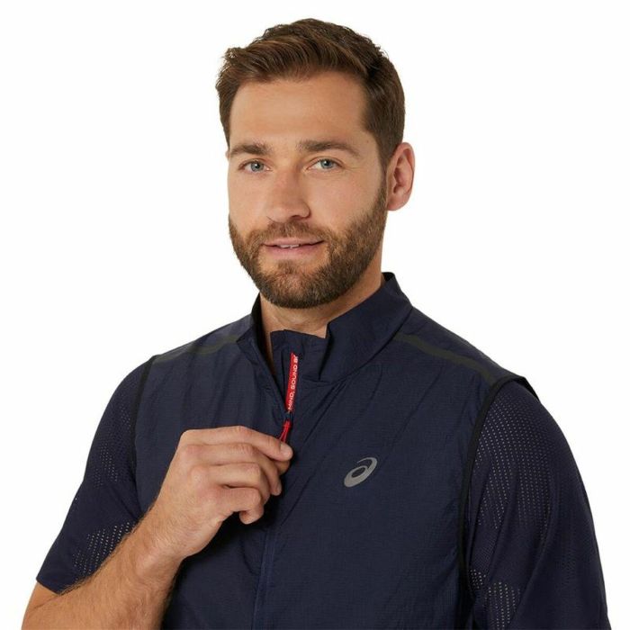 Chaleco Deportivo para Hombre Asics Metarun Packable Gilet Azul 5