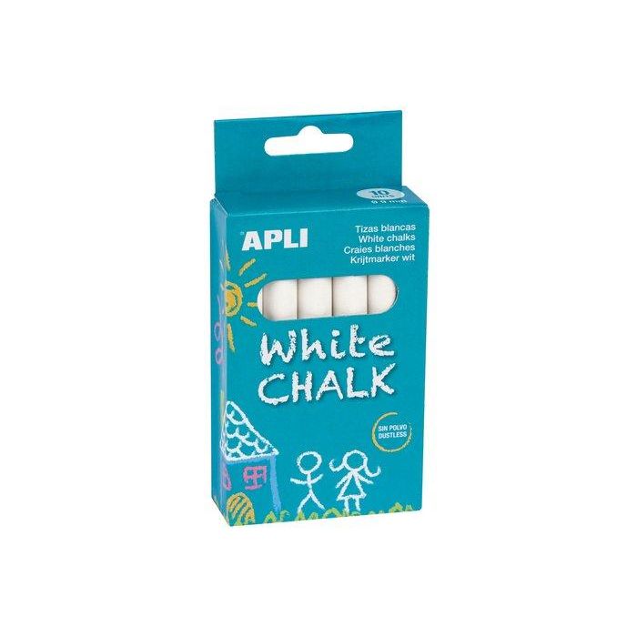 Tizas Blancas Apli Estuche De 10