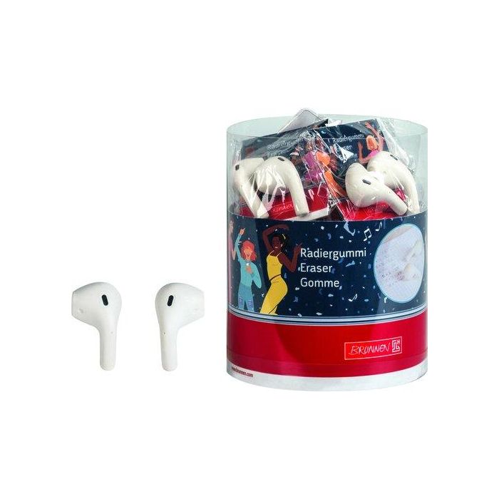 Goma De Borrar Brunnen Fun 3D In Ear Pod Expositor De 20