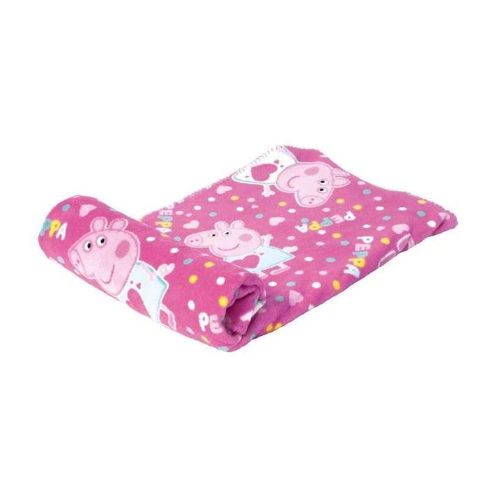 Manta infantil peppa pig "cosy corner" 150x95xcm 2