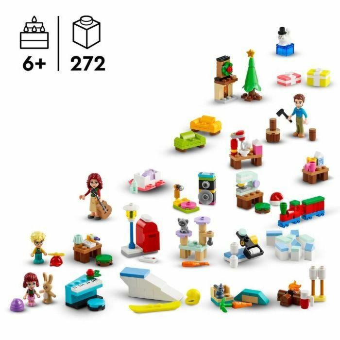 LEGO Friends 42637 Calendario de Adviento 2024 Regalos antes de Navidad Incluye 5 personajes 5