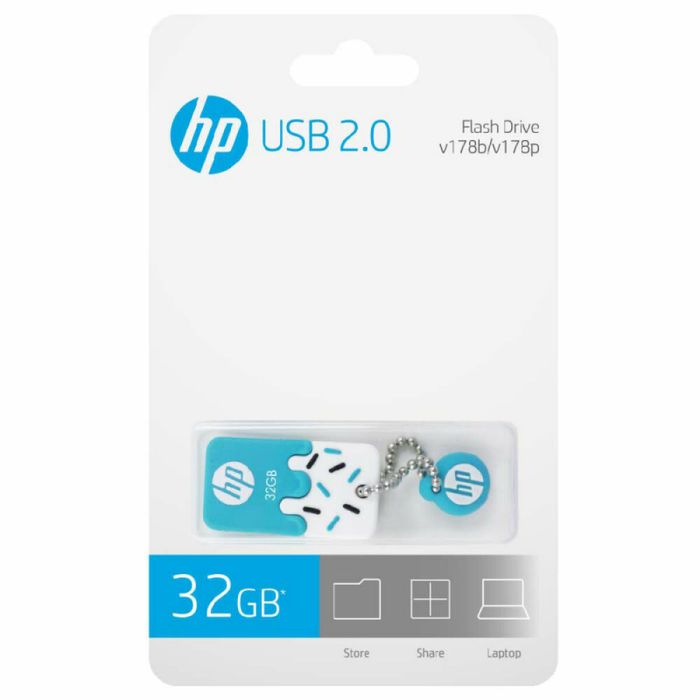 Memoria USB HP v178b Azul 32 GB (1 unidad) 32GB 2