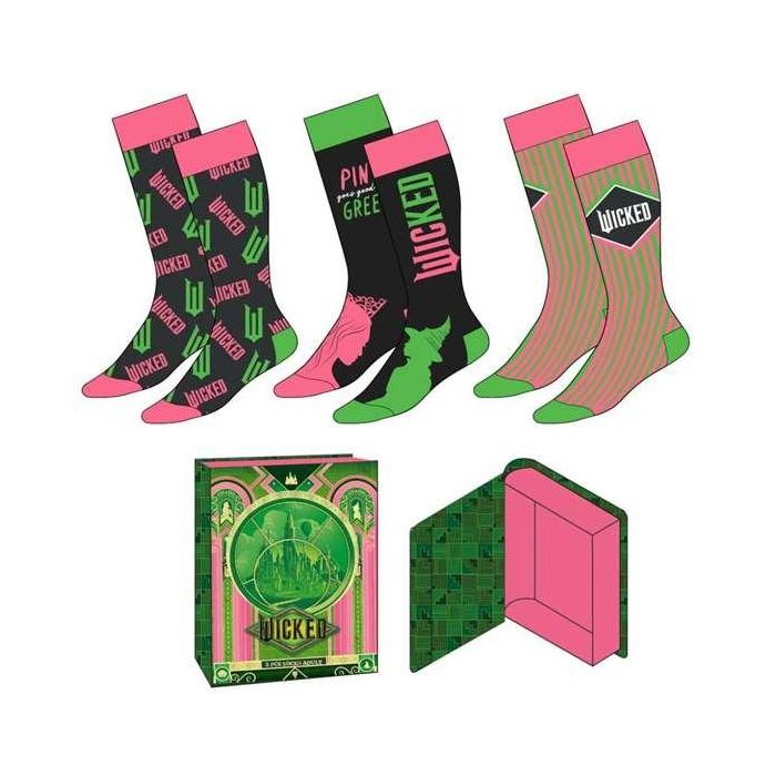CERDÁ Set 3 Calcetines Wicked Adulto Talla 36/43 Algodón Poliamida Elastano 1 CERDÁ Set 3 Calcetines Wicked Adulto Talla 36/43 Algodón Poliamida Elastano 1