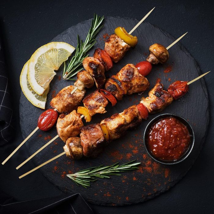 Set de 100 pinchos higiénicos de bambú 300 x 2.5 mm Algon (24 Cajas) 5 Set de 100 pinchos higiénicos de bambú 300 x 2.5 mm Algon (24 Cajas) 5