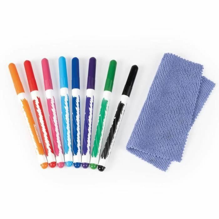 Smoby Mesa Infantil Creativa con Fieltro Borrable, 2 Láminas para Colorear y 3 Espacios de Almacenamiento - A Partir de 3 Años 2