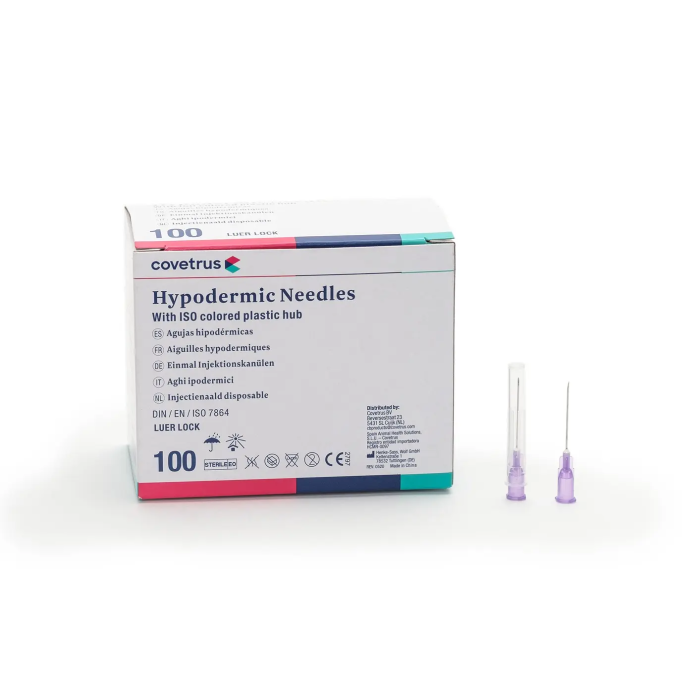 Covetrus Agujas Hipodérmicas 24 gr 0,55x25 mm Lila 100 Unidades