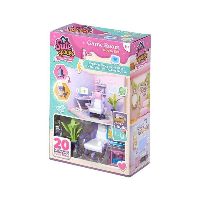 Bizak Diseña tu Sala Gamer Suite Spaces Incluye 20 Accesorios 2 Papeles de Pared 1 Papel de Suelo para Niños y Niñas a Partir de 6 Años Idioma Español 1