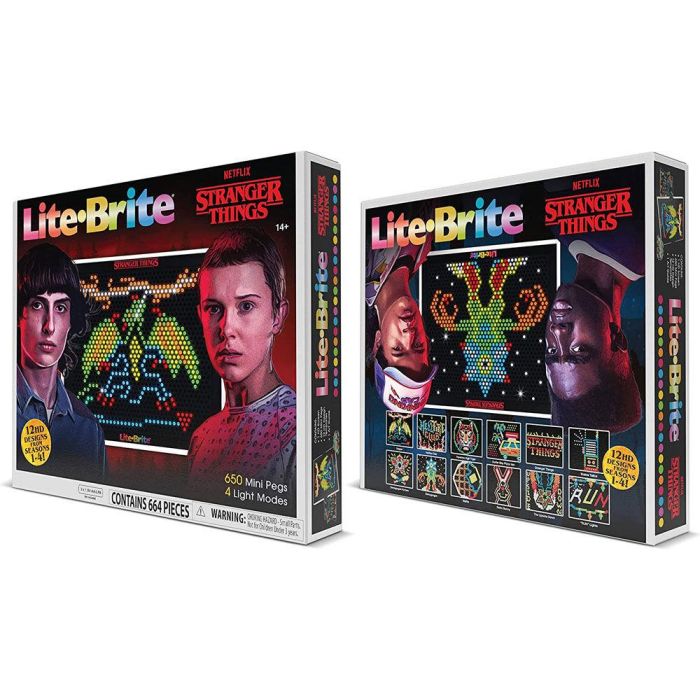 Lite Brite Stranger Things Special Edition - Paquete de Repuesto con 8 Plantillas Reutilizables y 100 Clavijas para Arte con Luz, +14 años 3 Lite Brite Stranger Things Special Edition - Paquete de Repuesto con 8 Plantillas Reutilizables y 100 Clavijas para Arte con Luz, +14 años 3