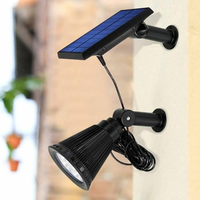 Foco solar Proyector 2 en 1 para pegar o fijar - LUMISKY - SPIKY AWAY W34 - H42 cm - LED blanco 3