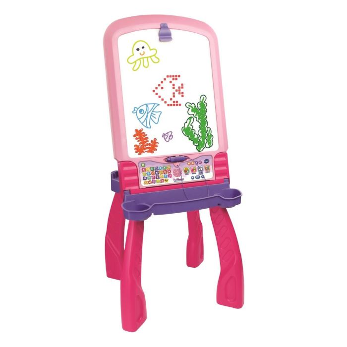 Pizarra Interactiva Vtech Magi chevalet interactif 3 en 1 rose (FR)