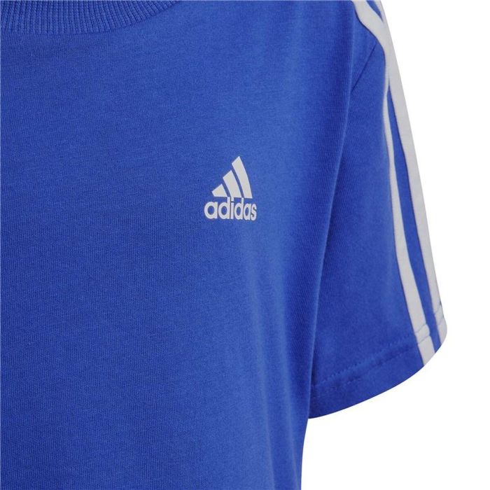 Conjunto Deportivo para Niños Adidas 3 Stripes Azul 4