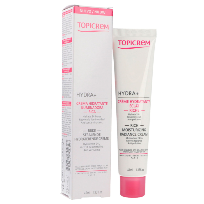 Topicrem Hydra+ Crema Hidratante Iluminadora Rica