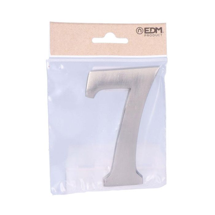 Edm Número 7 Níquel Mate 10cm Fijación Invisible 1