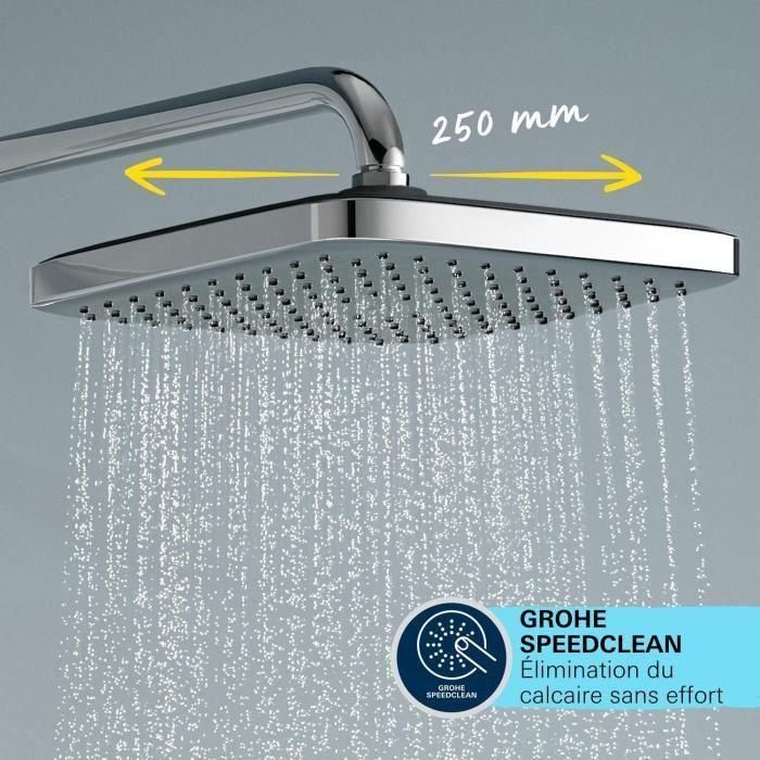 Columna de ducha con desviador manual - Ahorro de agua - GROHE Vitalio Comfort 250 - Cromo - 26986001 5