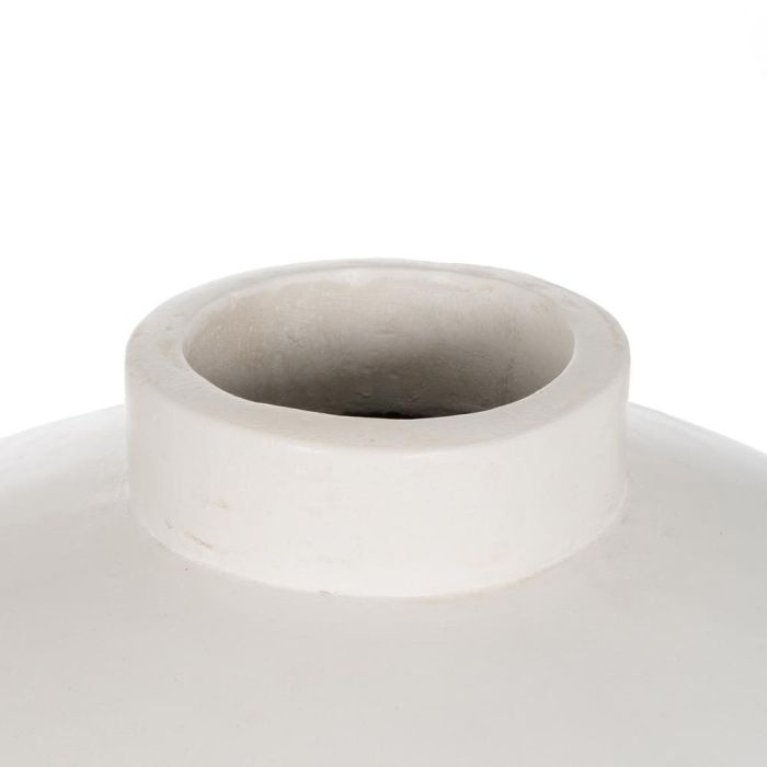 Jarrón Blanco Terracota Decoración 51 X 51 X 100 cm