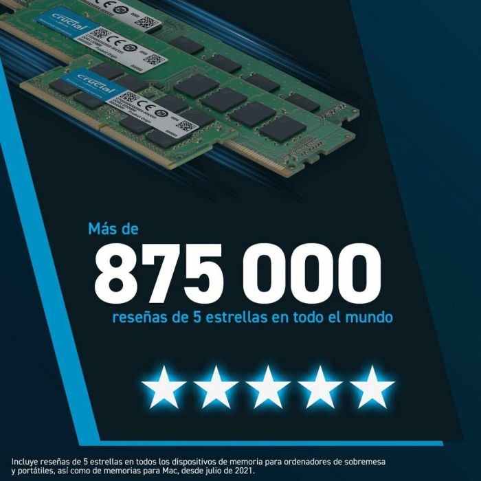Memoria RAM Crucial CT2K16G48C40U5 DDR5 4800 MHz 32 GB CL40 5 Memoria RAM Crucial CT2K16G48C40U5 DDR5 4800 MHz 32 GB CL40 5