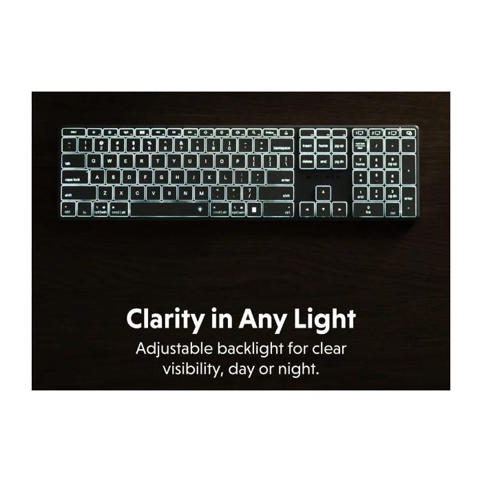 Hyper HyperSpace Next Teclado Inalámbrico Bluetooth Nordic con Retroiluminación y Carga USB-C 1