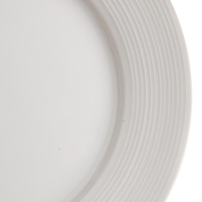 Plato Llano Blanco Porcelana Cocina 26 X 26 cm