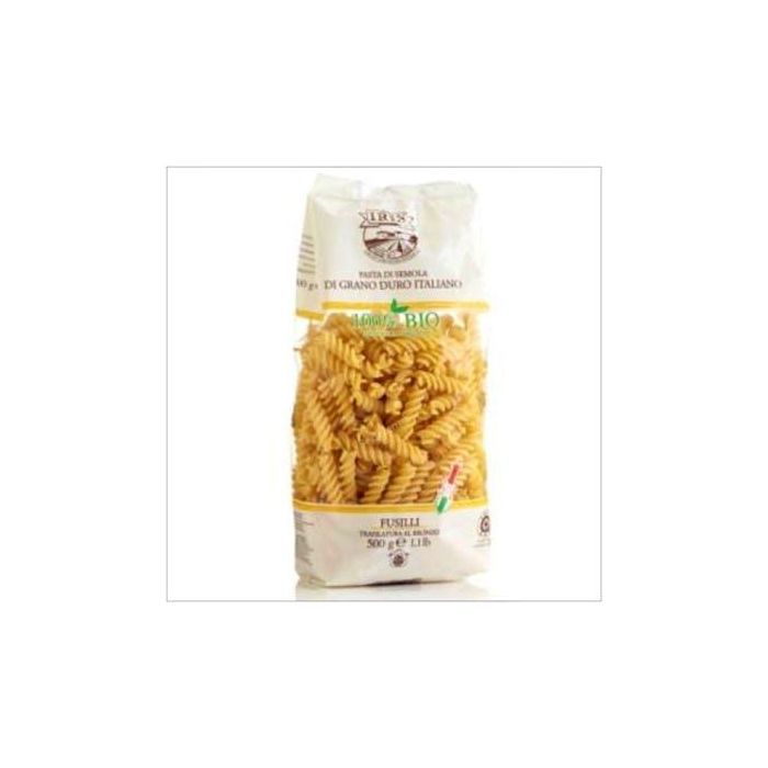 IRIS Espirales de Trigo Duro Bio 500g, trefilados en bronce para mejor absorción de salsas, pasta italiana