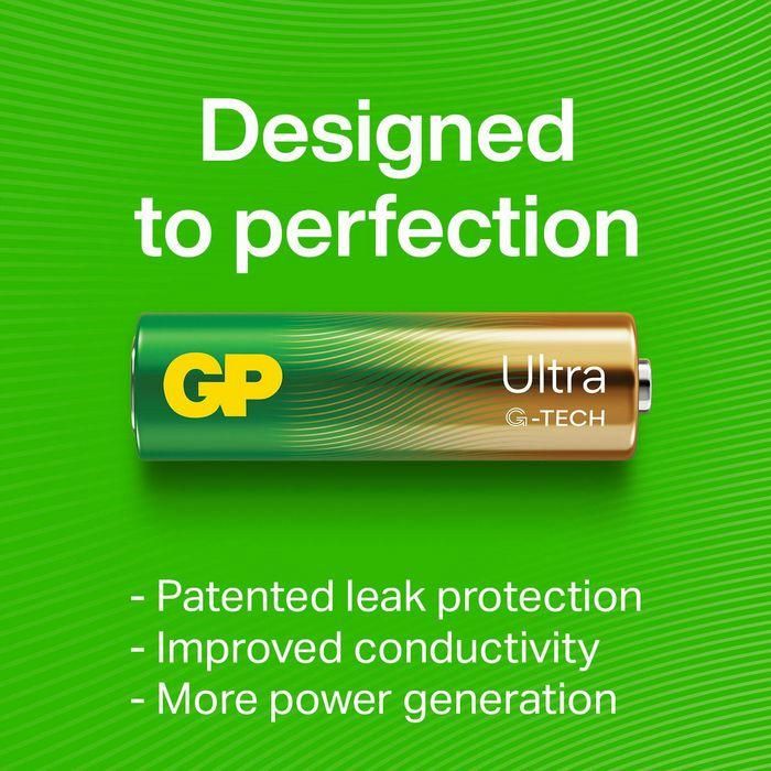 GP 15AU/LR6 Pilas Alcalinas AA, Paquete de 12 5