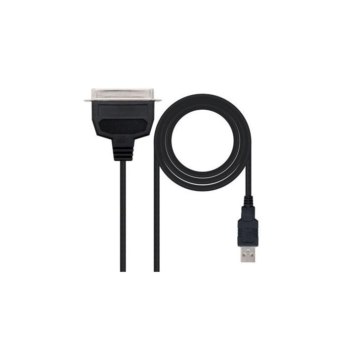 Cable Conversor impresora Nanocable 10.03.0001/ USB Macho - CN36 Macho/ 1.5m/ Negro Cable Conversor impresora Nanocable 10.03.0001/ USB Macho - CN36 Macho/ 1.5m/ Negro