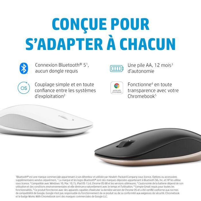 Ratón Inalámbrico por Bluetooth HP 410/ Hasta 1600 DPI/ Plata y Negro 8 Ratón Inalámbrico por Bluetooth HP 410/ Hasta 1600 DPI/ Plata y Negro 8