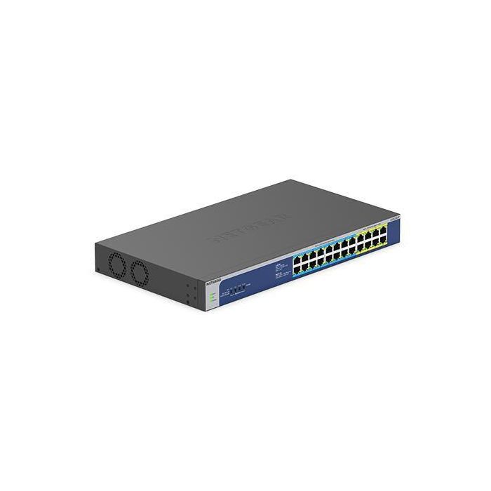 Netgear GS524UP Switch Gigabit Ethernet de 24 Puertos (16 Ultra60 PoE++, 8 PoE+), No Gestionado, 480W 1 Netgear GS524UP Switch Gigabit Ethernet de 24 Puertos (16 Ultra60 PoE++, 8 PoE+), No Gestionado, 480W 1