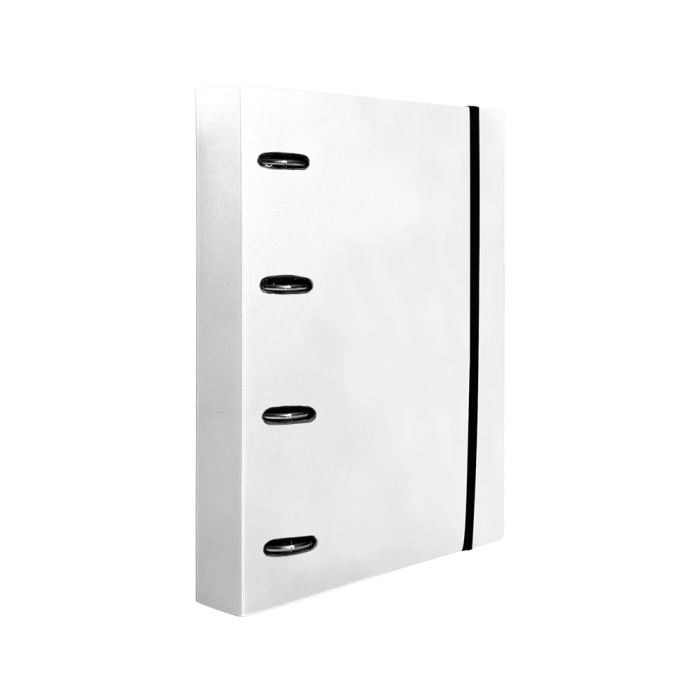 Liderpapel Carpeta con Recambio A4 4 Anillas 25mm Polipropileno Transparente 100 Hojas 80g Cuadro 5mm 1