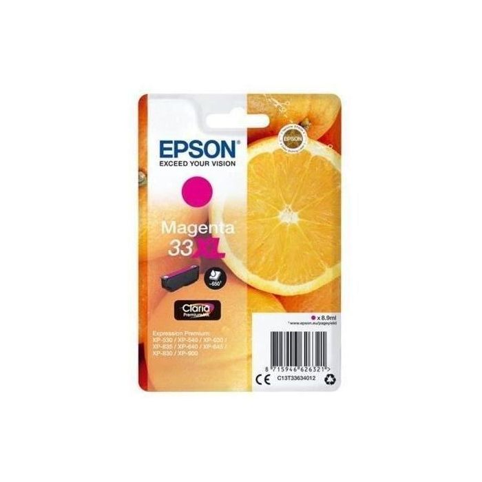 EPSON Expression Home XP-530 Cartucho Magenta 33XL EPSON Expression Home XP-530 Cartucho Magenta 33XL