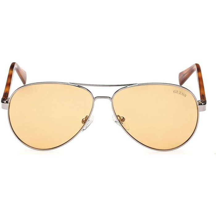 Guess Gafas Gafas de Sol Aviador GU8279 08E Unisex Montura Plateada Cristales Marrón 140 mm 1