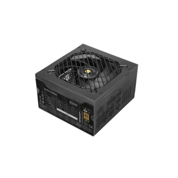 Mars Gaming MPB850PSI Fuente Alimentación 850W Modular 80+ Gold ATX 3.1 PCIe 5.1 con cable 12V-2x6 0 Mars Gaming MPB850PSI Fuente Alimentación 850W Modular 80+ Gold ATX 3.1 PCIe 5.1 con cable 12V-2x6 0