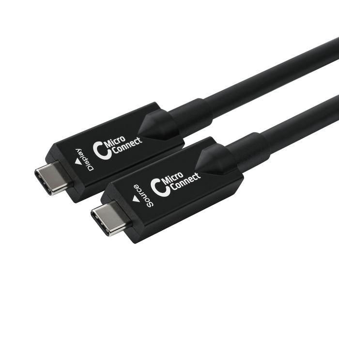 MicroConnect Premium Optic Fiber USB-C 3.2 Gen 1 60W, 10Gbps, 4K60Hz, 10m MicroConnect Premium Optic Fiber USB-C 3.2 Gen 1 60W, 10Gbps, 4K60Hz, 10m