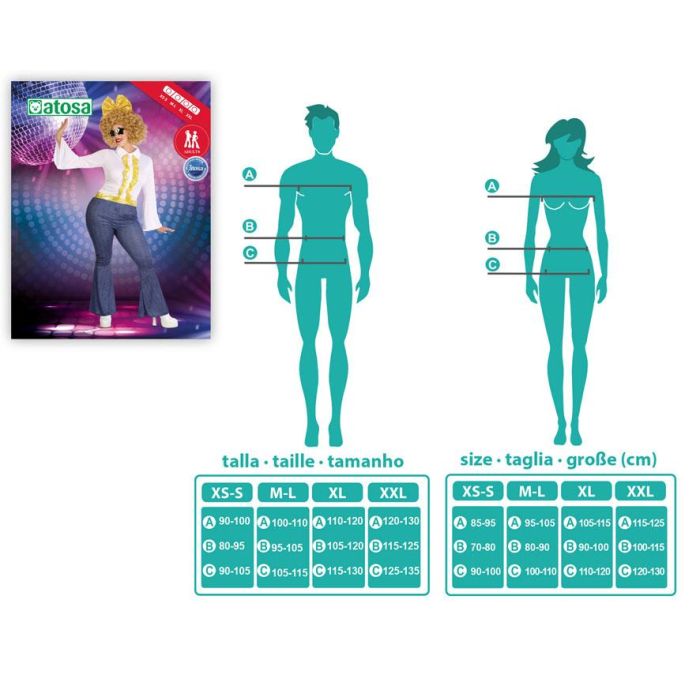 Disfraz Disco Mujer Años 70 Adulto Mujer Adulto XL 3