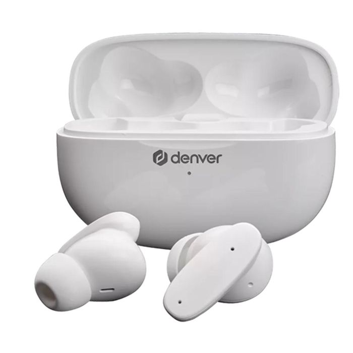 Denver TWE-49ENC Auriculares Bluetooth Inalámbricos Blancos con Estuche de Carga y Cancelación de Ruido 0 Denver TWE-49ENC Auriculares Bluetooth Inalámbricos Blancos con Estuche de Carga y Cancelación de Ruido 0