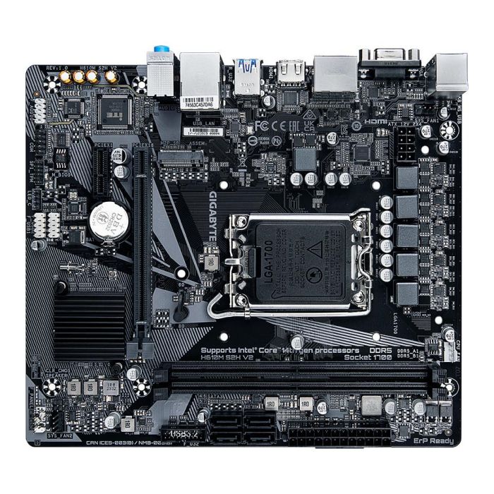 Gigabyte H610M S2H V2 Placa Base Socket 1700 DDR5 PCIe 4.0 Micro ATX 3