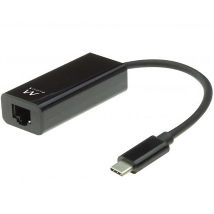 Ewent EW9828 Adaptador de Red Ethernet USB Tipo C 3.2 Gen 1 5000 Mbit/s para Portátil Negro Ewent EW9828 Adaptador de Red Ethernet USB Tipo C 3.2 Gen 1 5000 Mbit/s para Portátil Negro