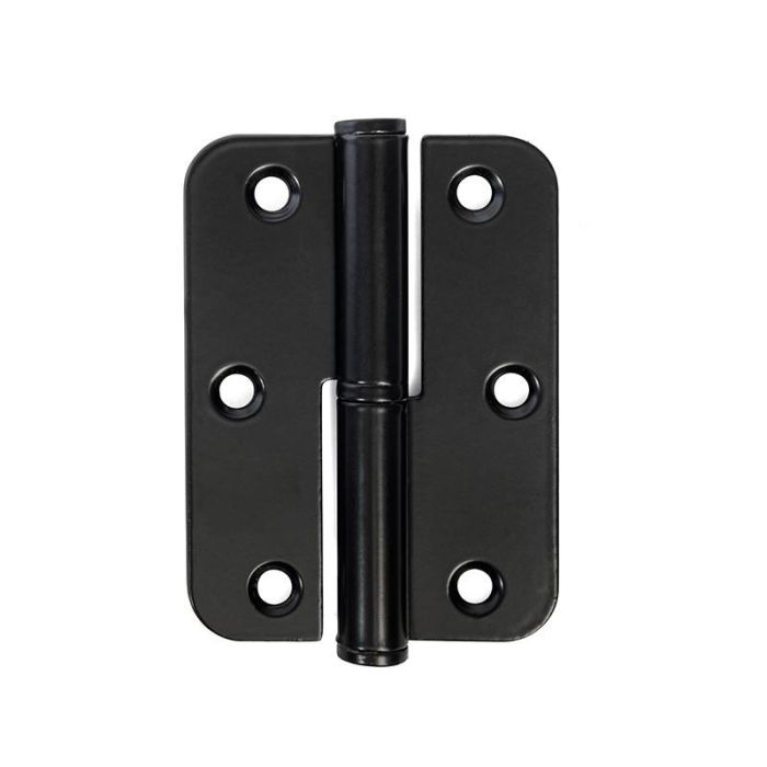 Pernio Inox Canto Redondo 90-65-2,5 Izquierda Acabado Negro Herrajes Alk Pernio Inox Canto Redondo 90-65-2,5 Izquierda Acabado Negro Herrajes Alk