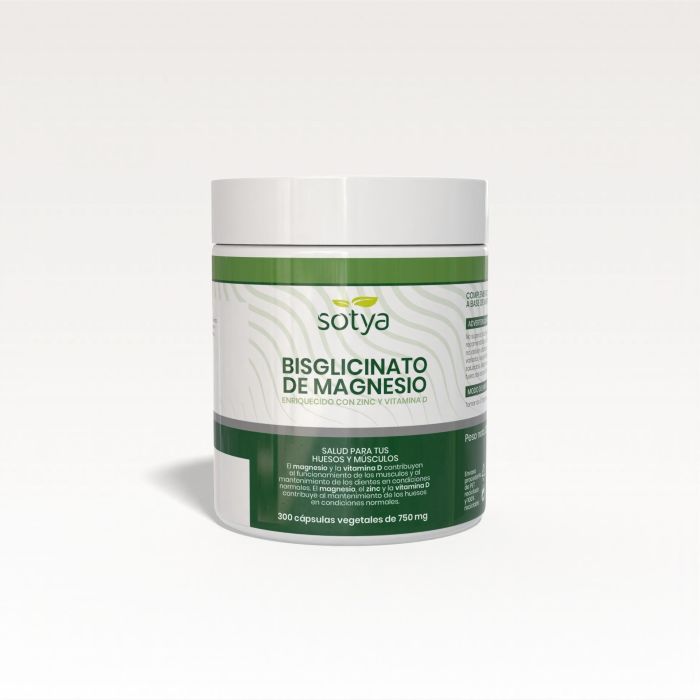 SOTYA Bisglicinato Magnesio 750 mg, 300 cápsulas