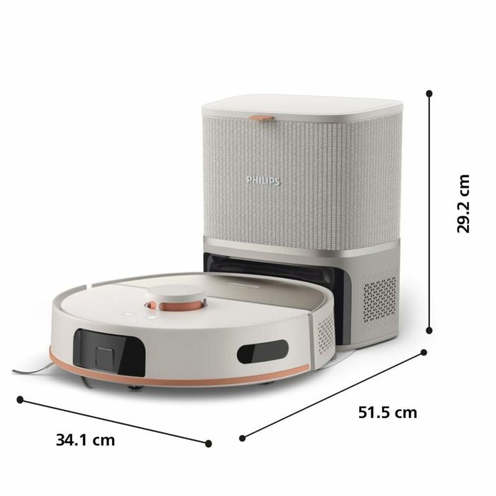 Philips XU5100/20 Aspiradora robot 10000 Pa con vaciado automático y navegación láser 6 Philips XU5100/20 Aspiradora robot 10000 Pa con vaciado automático y navegación láser 6