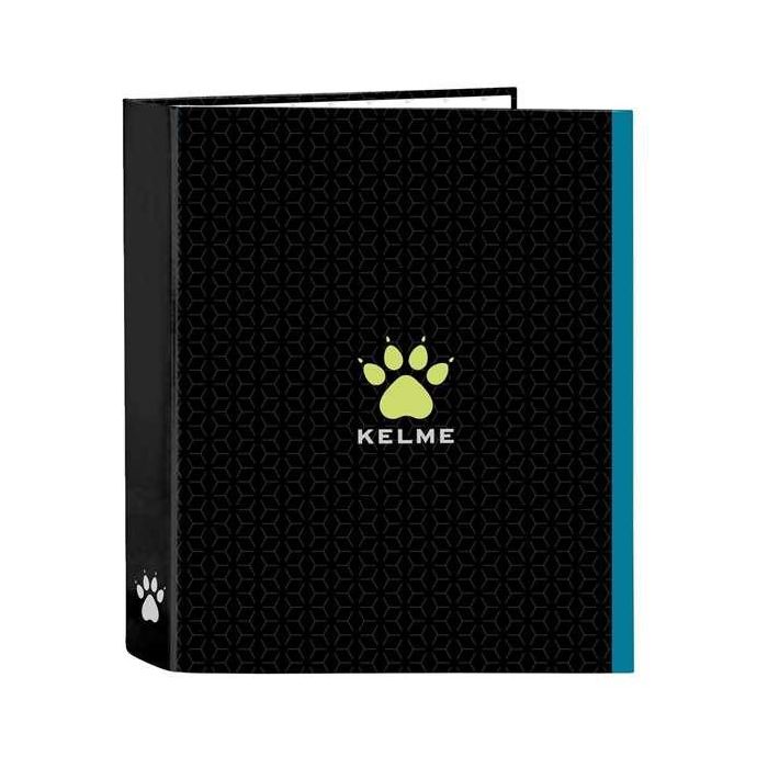 Carpeta de anillas Kelme Iron Negro A4 27 x 33 x 6 cm