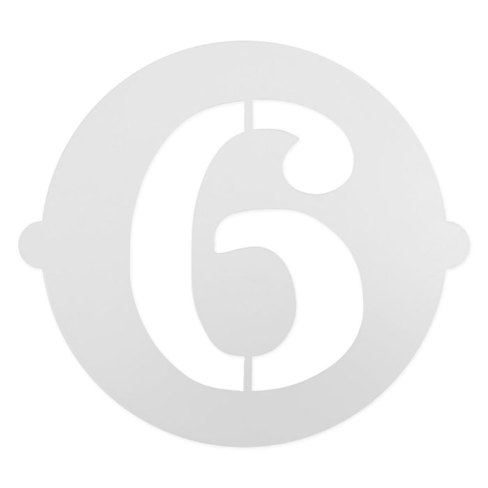 Algon Plantilla para Tarta de Cumpleaños N-6 Grande 25 cm x 25 cm (36 Unidades)