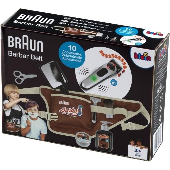 Cinturón de barbero - KLEIN - 5838 - Con cortapelos electrónico y accesorios - A partir de 3 años 5 Cinturón de barbero - KLEIN - 5838 - Con cortapelos electrónico y accesorios - A partir de 3 años 5