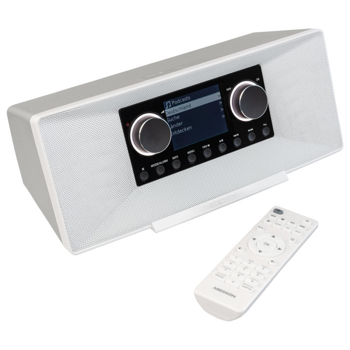 Medion MD 89289 Radio por Internet DAB+, FM, WiFi, Bluetooth, 12W, Pantalla TFT 7.1", Blanco 2 Medion MD 89289 Radio por Internet DAB+, FM, WiFi, Bluetooth, 12W, Pantalla TFT 7.1", Blanco 2