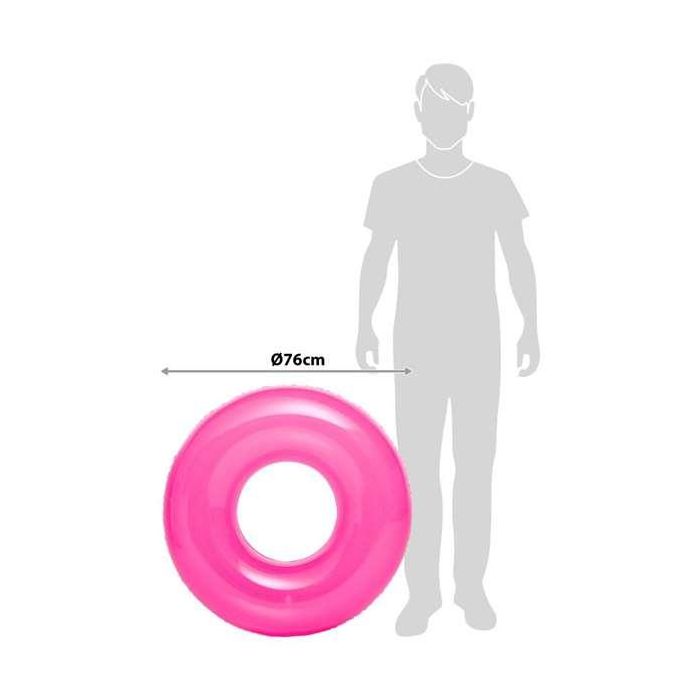 Intex Flotador Rueda Hinchable Transparente 76cm para Niños, Resistente PVC, Edades +8 años, Modelos Surtidos 5 Intex Flotador Rueda Hinchable Transparente 76cm para Niños, Resistente PVC, Edades +8 años, Modelos Surtidos 5