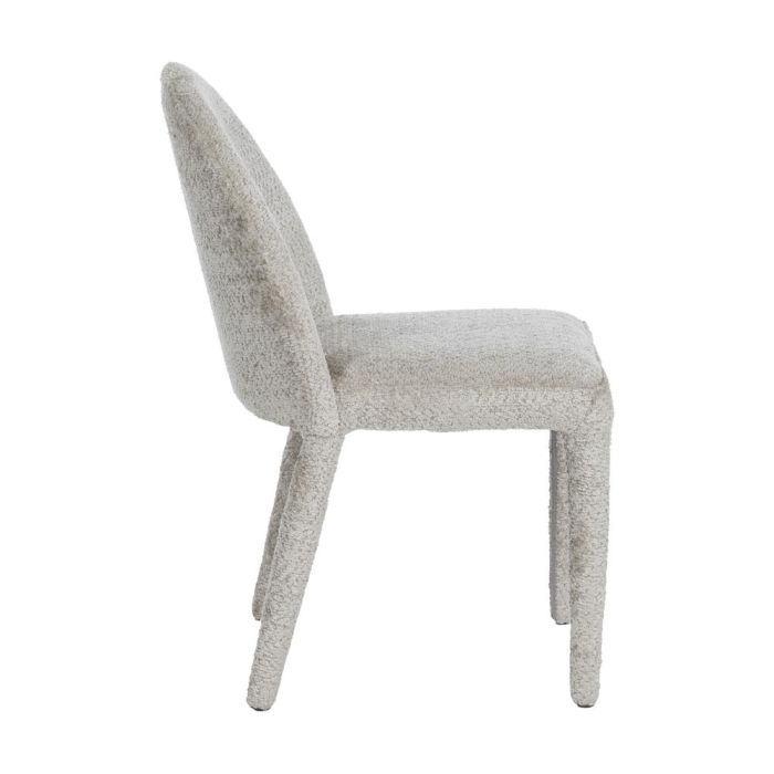 Silla Beige Tejido-Metal 47 X 61,50 X 85 cm