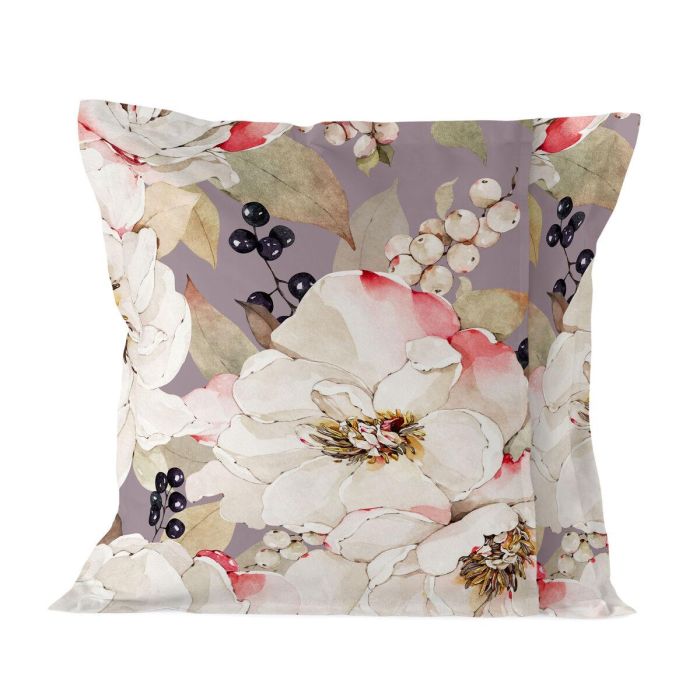 Funda de almohada HappyFriday White Peonies Multicolor 80 x 80 cm 3