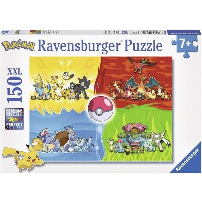 POKEMON Puzzle 150 pcs Diferentes tipos de Pokémon