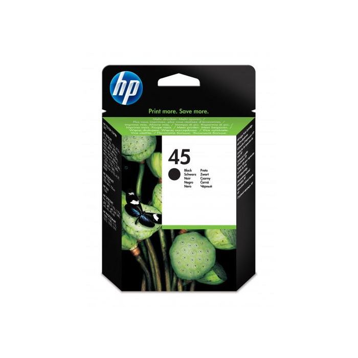 HP Deskjet 710/720/750/815/820/850/870/880/895 Cartucho Negro Nº45, 833 Paginas